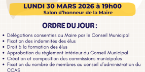 Réunion du Conseil Municipal