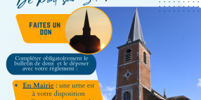 Ouverture de la campagne de collecte de dons pour la restauration de l'église 