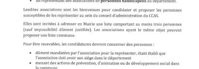 Renouvellement du CCAS